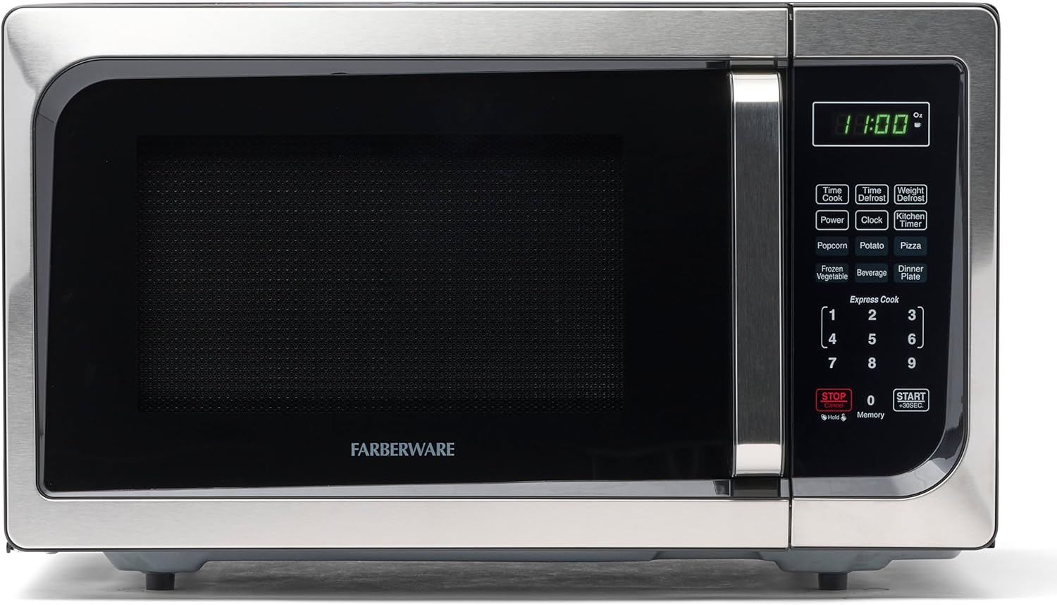 Farberware Countertop Microwave 900 Watts, 0.9 cu ft - Microwave Oven With LED Lighting & Hamilton Beach Slow Cooker, Extra Large 10 Quart, Stay or Go Portable With Lid Lock, Dishwasher Safe