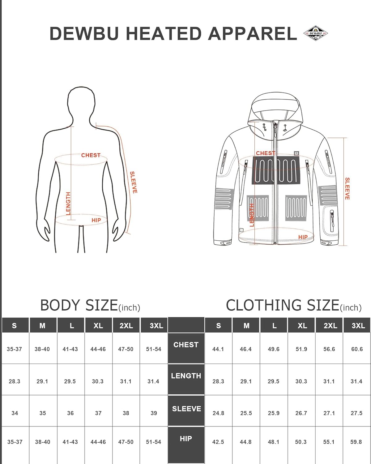 DEWBU Heated Jacket for Men with 12V Battery Pack Winter Outdoor Soft Shell Electric Heating Coat, Men's Grey, L