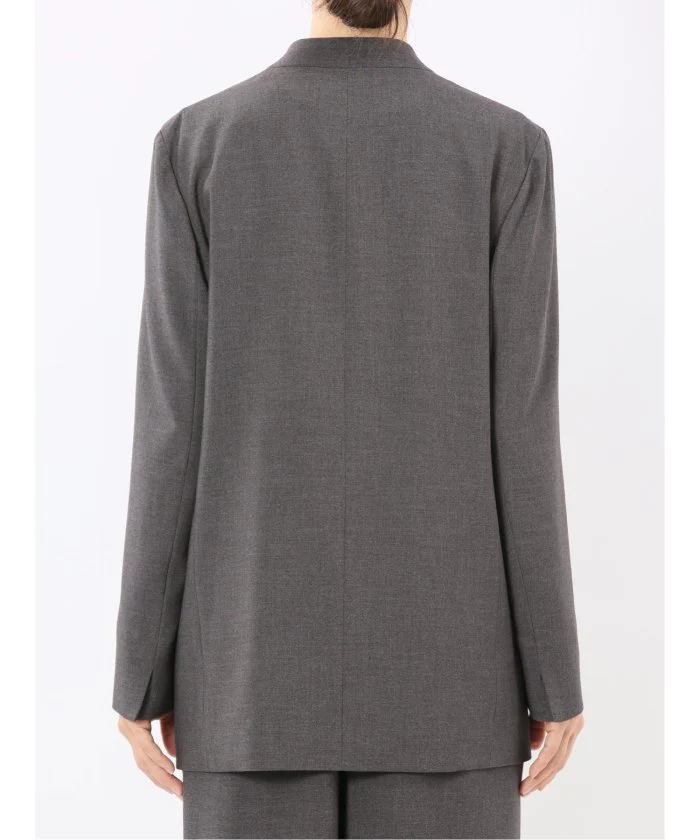 Stretch Washable Woolish No Collar Jacket