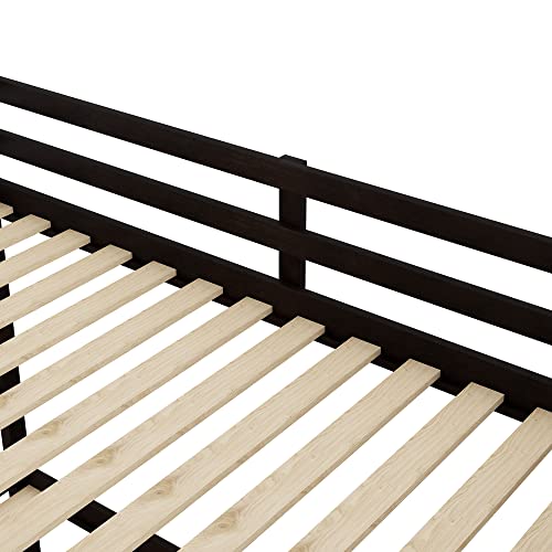 Twin-Over-Twin Bunk Bed with Trundle,Bunk Beds with Storage Stairs,Wood Bunk Bedframe for Kids, Teens, Adults, No Box Spring Needed(White)