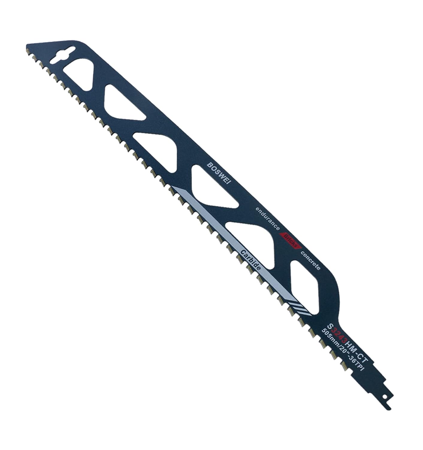 Reciprocating Saw Blades, for Cutting Aerated Concrete, Glass Fiber Reinforced Plastic, Epoxy Resin, Red Brick and Fiber Cement, Demolition Masonry Concrete Saw Blades 12-305mm