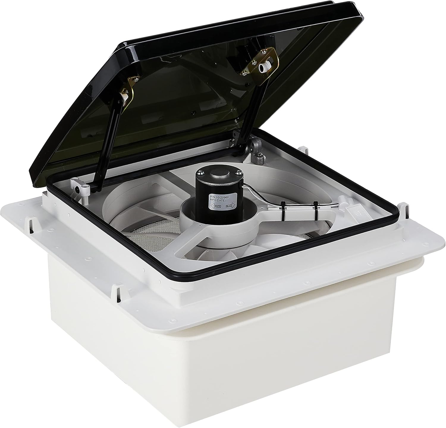 Maxxair 00A04401K Smoke Roof Top MaxxFan with Mounting Tabs