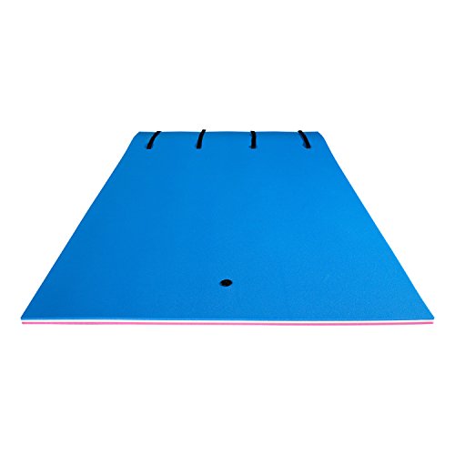 Floating Water Mat, Swimming Island,Aqua Pad,Used in Lake,Pool,on Beach,for Relax, Vacation,Water Activities,Sports,Recreations,Parties,with Mooring Device,Rolled Packed