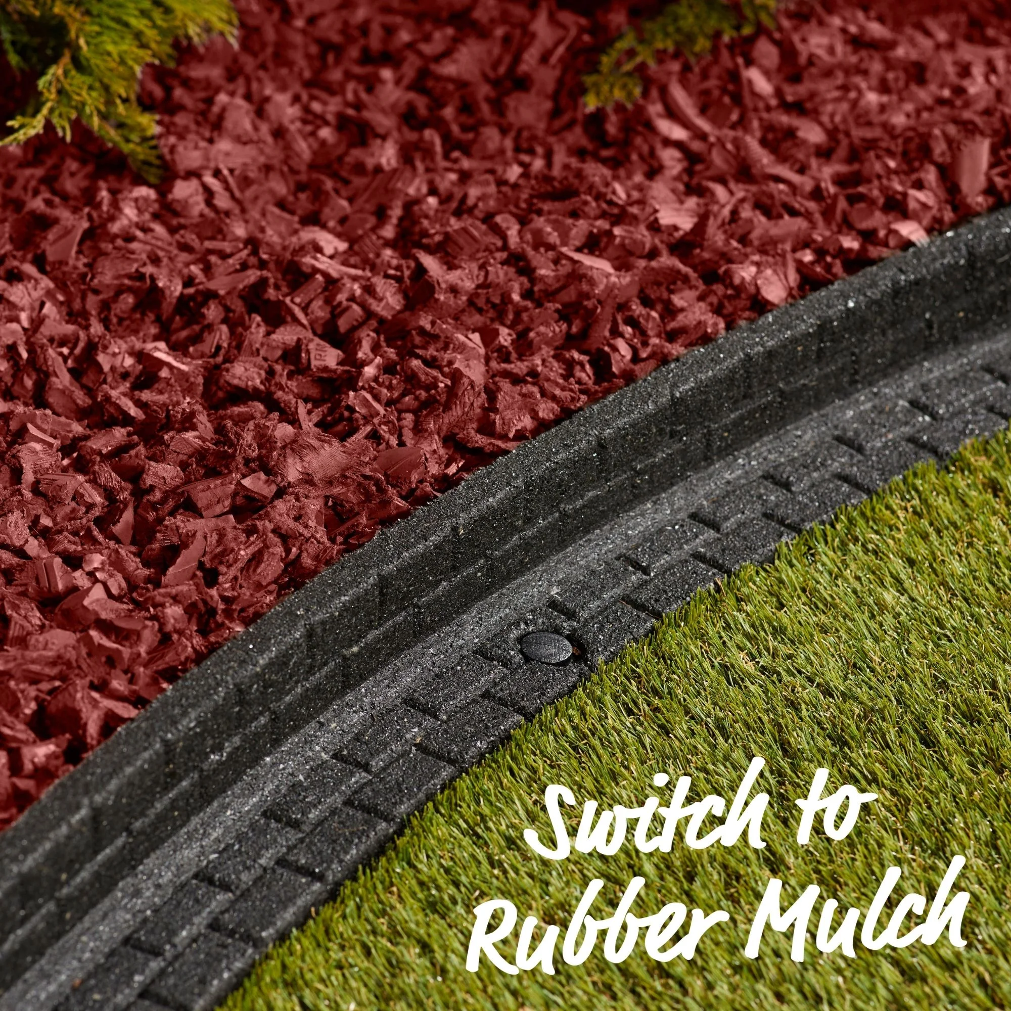 GroundSmart Red Rubber Mulch, 75 cu ft Super Sack
