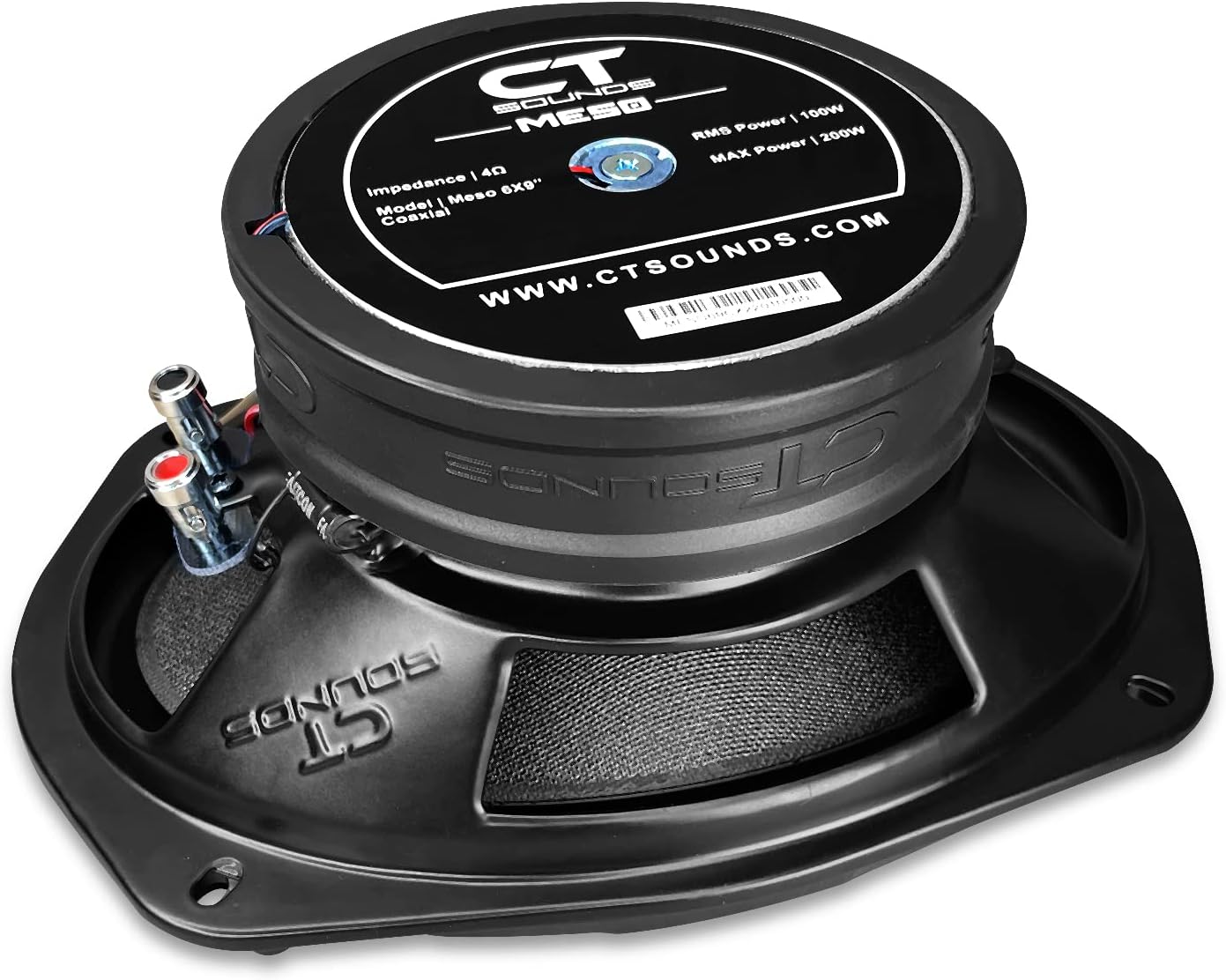 CT Sounds Meso 6x9” 400 Watt 2-Way Premium Coaxial Car Speakers, Pair