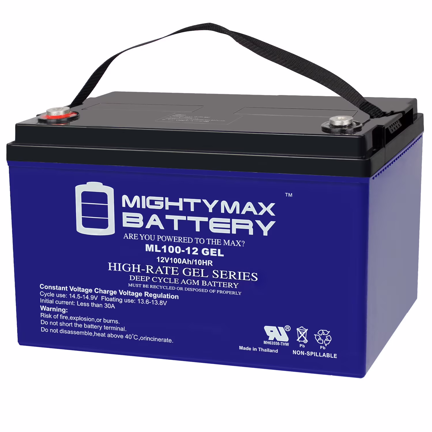 12V 100AH GEL Battery Replaces Baja Boss Power Boat Trolling Motor