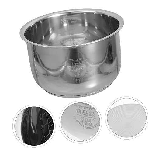 SWOOMEY Rice Cooker Liner Instant Rice Cooker Rice Container Stainless Steel Rice Cooker Nonstick Inner Pot Rice Inner Cooking Pot Electric Rice Inner Tank Electric Cooker Supply Rice Pot