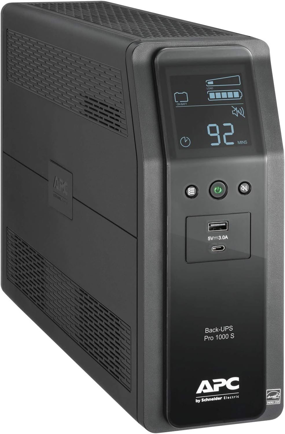 APC UPS 1000VA Sine Wave UPS Battery Backup and Surge Protector, BR1000MS Backup Battery Power Supply with AVR, (2) USB Charger Ports
