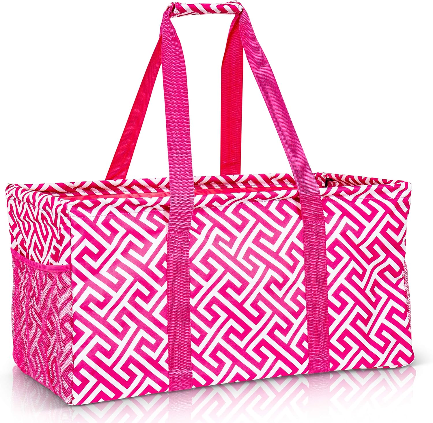 Extra Large Utility Tote Bag - Oversized Collapsible Pool Beach Canvas Basket
