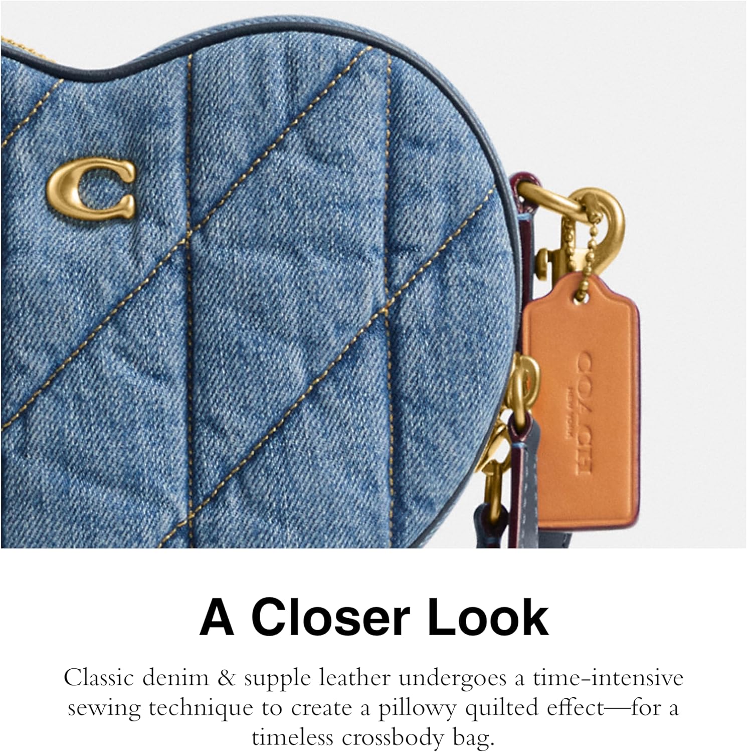Coach Heart Crossbody, Indigo
