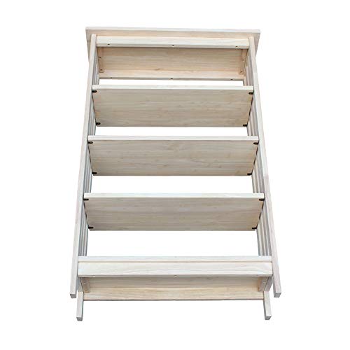 International Concepts 4 Tier Mission Shelf Unit, Unfinished