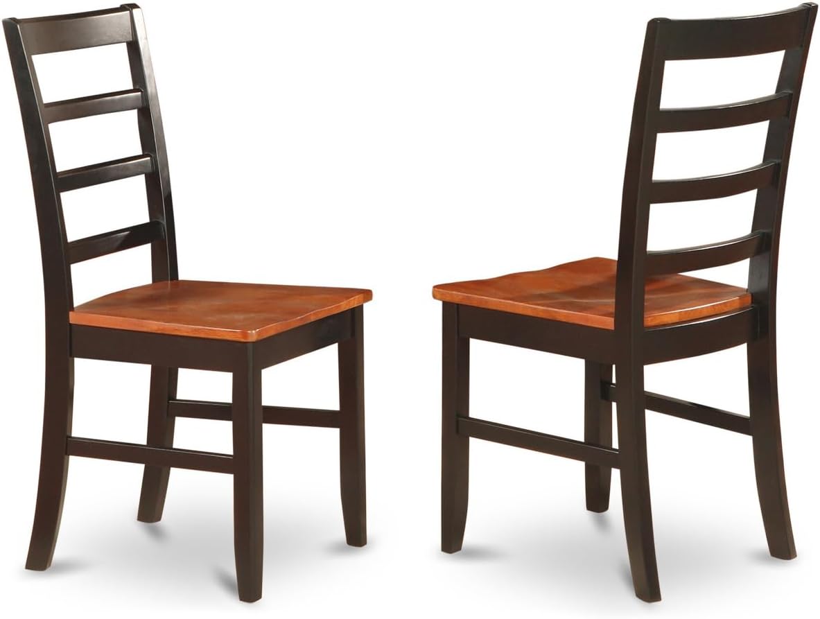 Tuscan Treats 9 Pc Kitchen Tables and Chair Set with One Dover Dining Table and 8 Kitchen Chairs in A Black and Cherry Finish