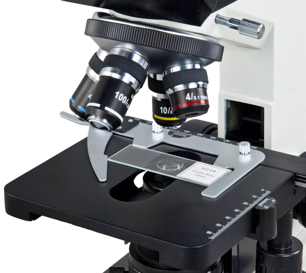 OMAX 40X-2000X Binocualr Lab Compound Microscope with Double Layer Mechanical Stage