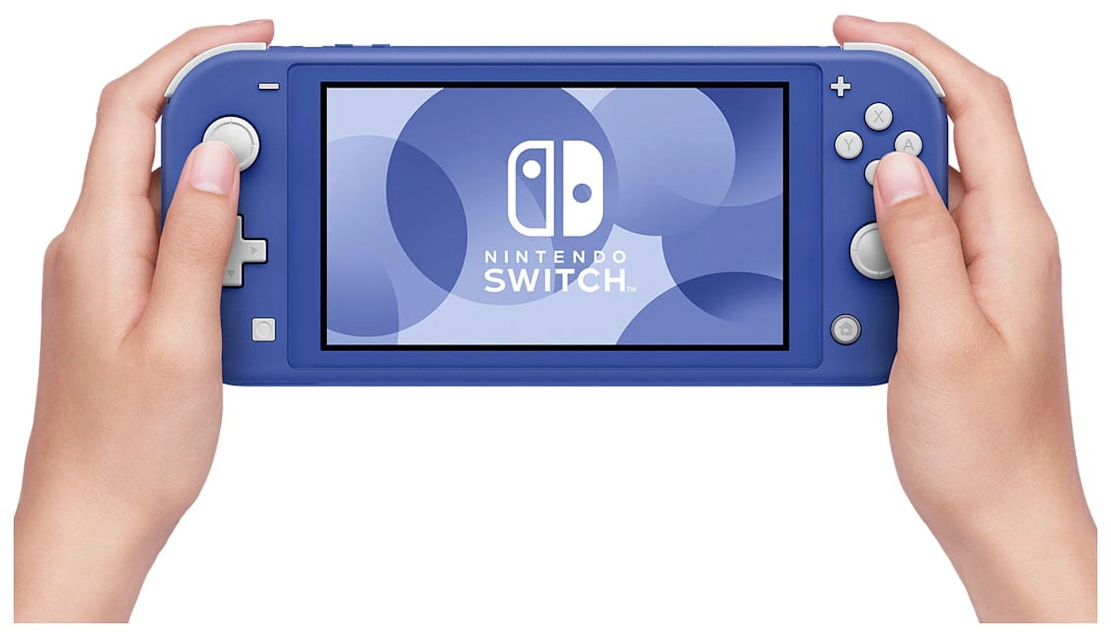 Nintendo Switch Lite Blue Bolt Axtion Bundle with Accessories Like New