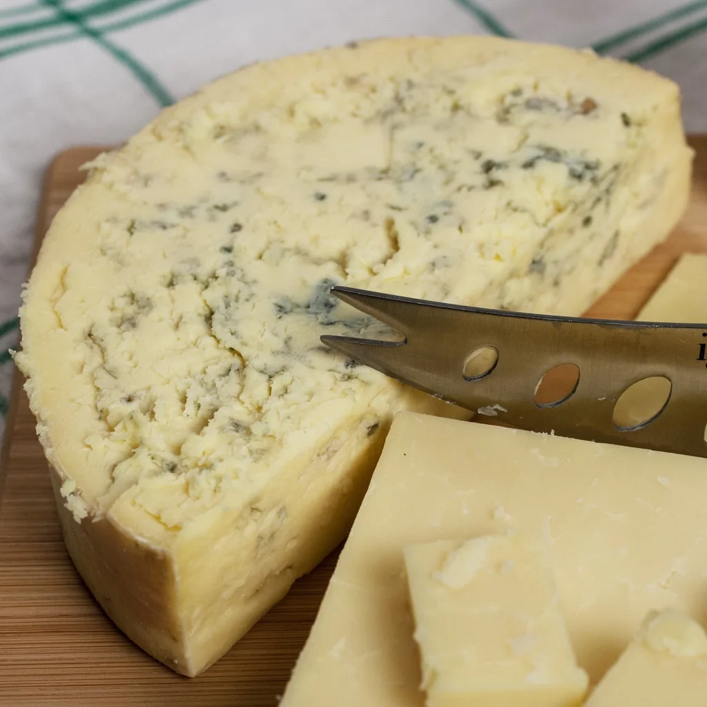 Cashel Blue Cheese - Premium Irish Whole Wheel (3 lb) with igourmet Storage Bag - Creamy & Mild Gourmet Cheese from Tipperary, Ireland - Perfect for Vegetarians & Cheese Lovers