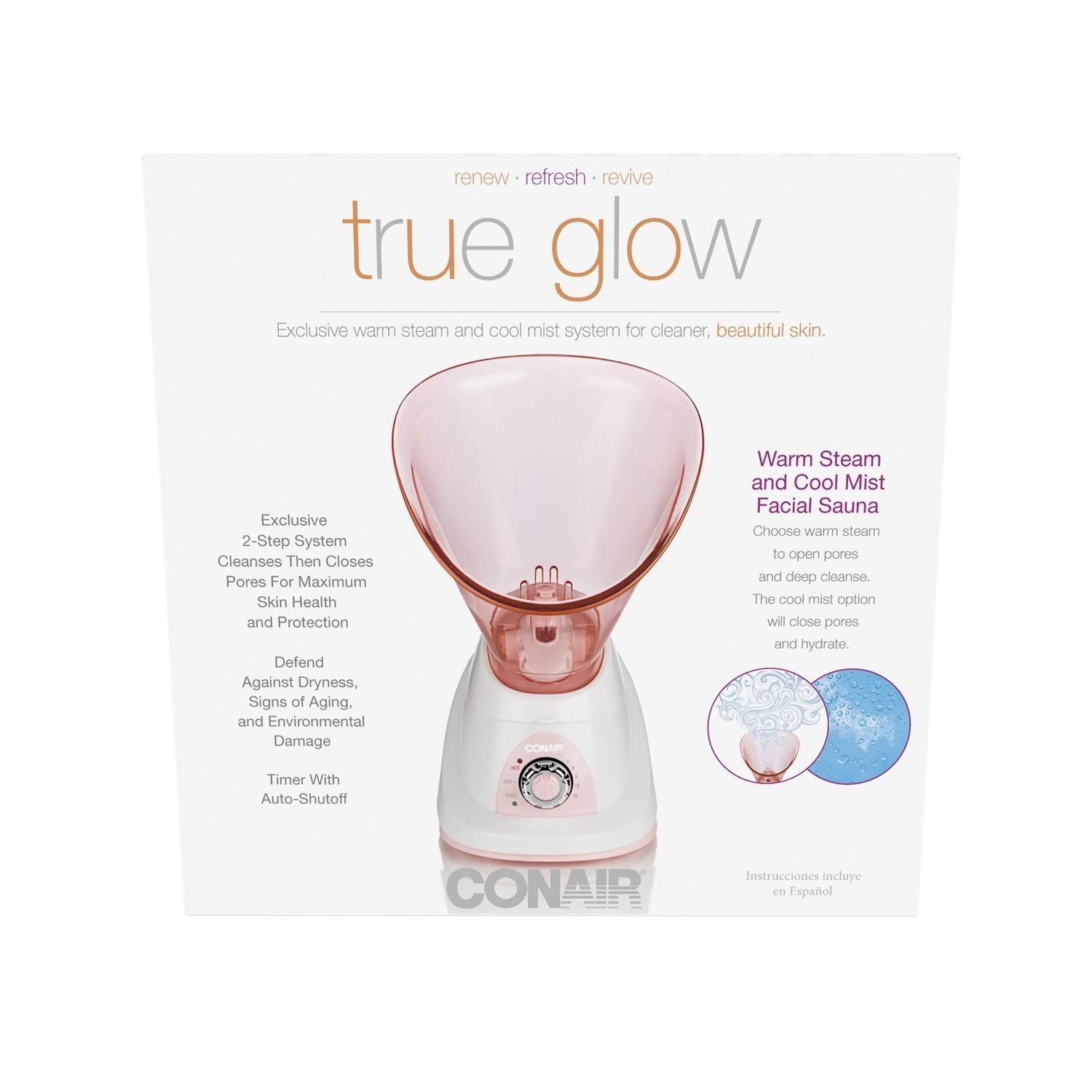 True Glow by Conair Warm Steam / Cool Mist Facial Sauna