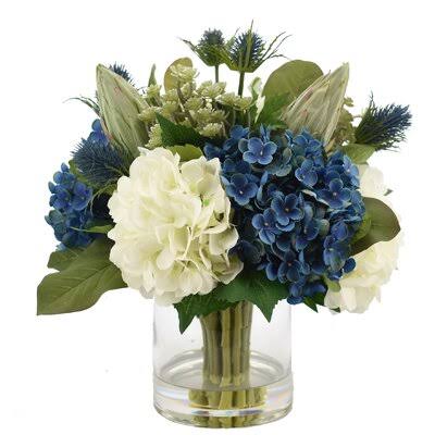 Hydrangea Floral Arrangement in Vase Creative Displays, Inc.