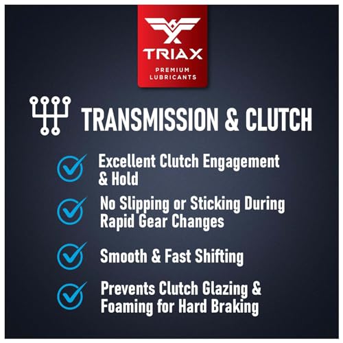 Triax XTerra 4T 10W-40 Full Synthetic Ester VTWIN Motorcycle Oil, Enhanced and Friction Modified JASO MA-2 API SN, SL, SM, Enhanced Film Strength and High Temp Stability (4 Gallon Case)