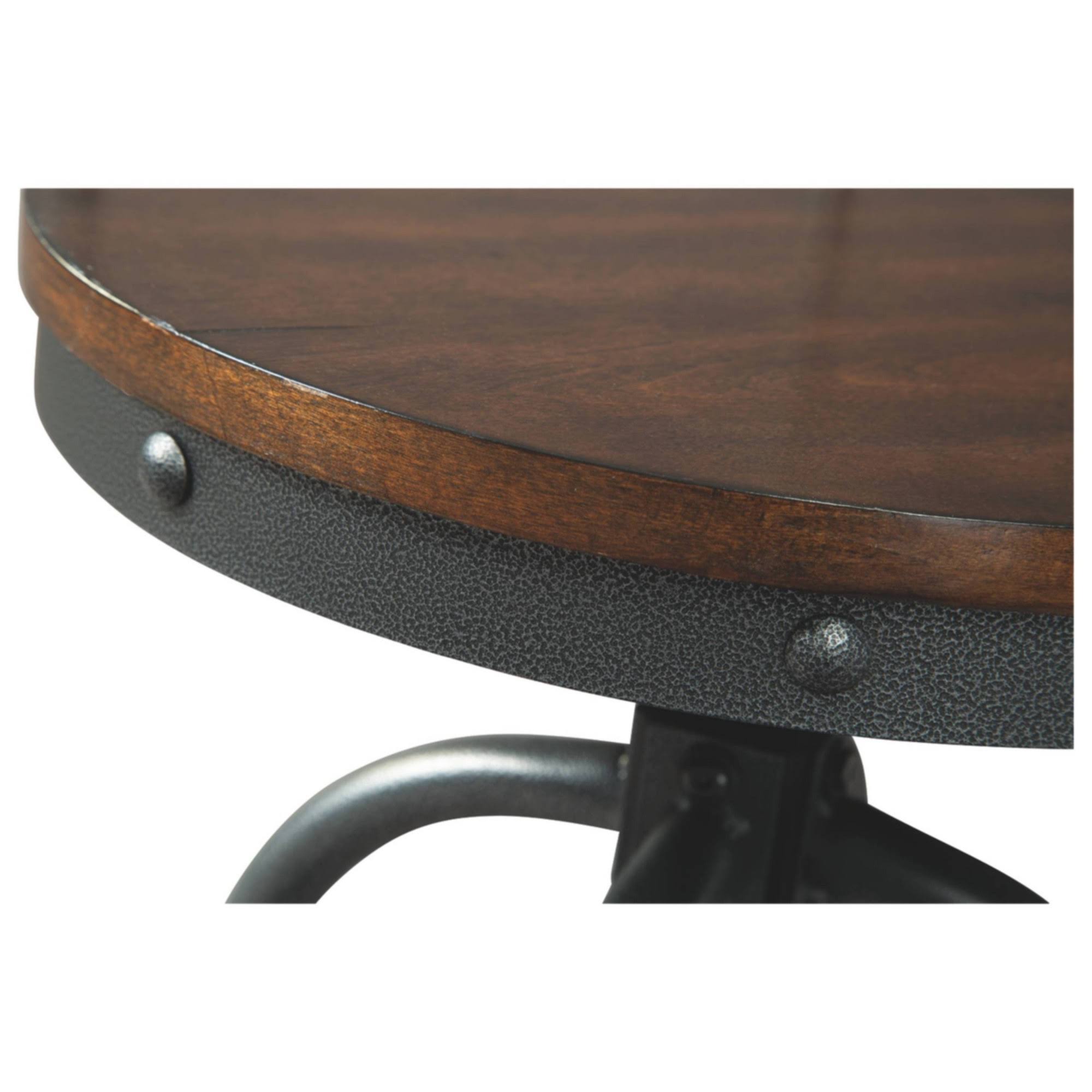Odium Brown Tall Swivel Barstool (Set of 2)