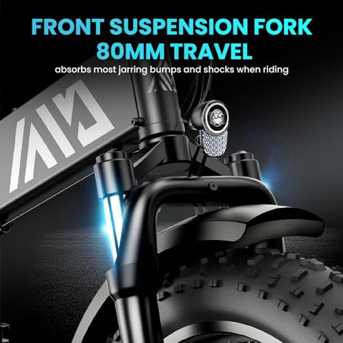 Folding Electric Bike,Foldable Electric Bike,Electric Bike Adults,20"x 4" Fat Tire,500w Motor Peak 1000w,48V 10Ah Removable Battery,40Miles Range 25Mph,7-Speed Gear,Folding City Ebike for Men Women