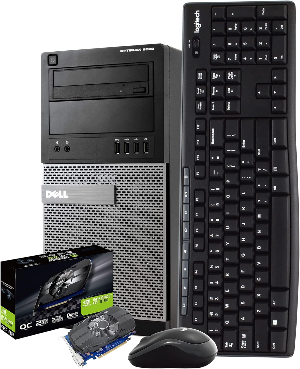 Dell Gaming PC Computer 16GB 500GB SSD Nvidia GT1030 WiFi Windows 10 HDMI (Renewed)