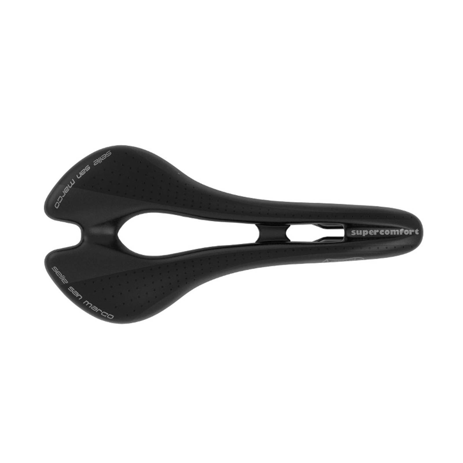 Selle San Marco Aspide Supercomfort Racing Saddle: Black Wide