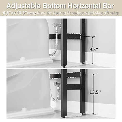 Over The Toilet Storage Cabinet, Over Toilet Bathroom Organizer with Barn Doors Above Toilet Storage Cabinet Spacesaver Rack Behind Toilet Bathroom Organizer Over The Toilet Storage (Gray)