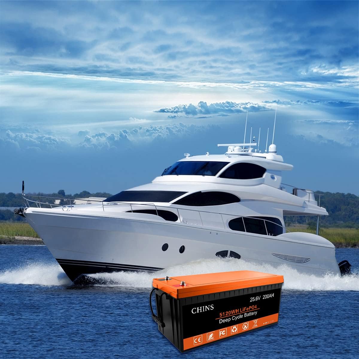 LiFePO4 Battery 12V 400Ah Lithium Battery - Built-in 250A BMS, 2000+ Cycles, Each battery Can Support 5120W Power Output, Perfect for RV, Solar, Home Storage and Off-Grid