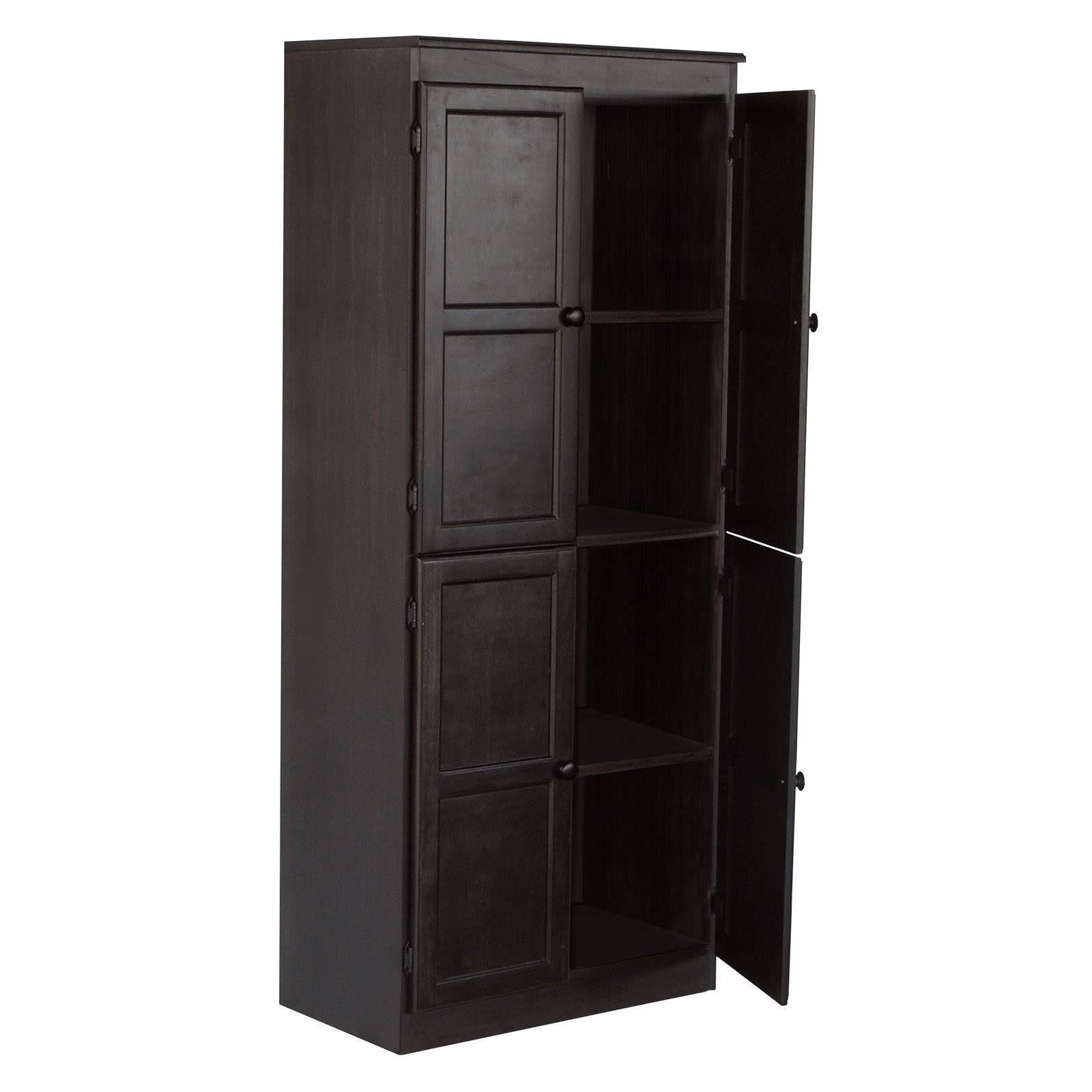 Concepts in Wood Storage Cabinet, 72 inch with 5 Shelves (Espresso), Brown