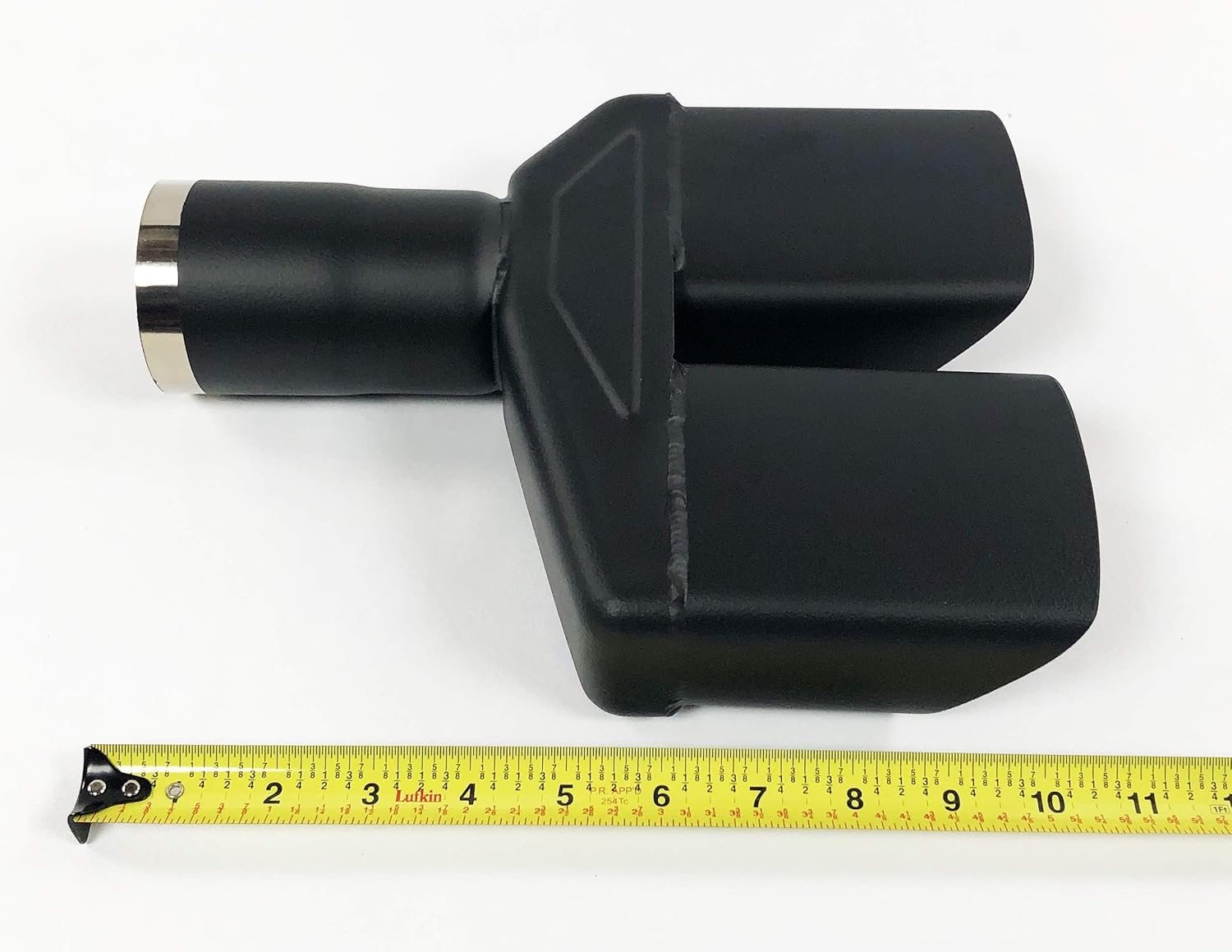 Exhaust Tips 2.25 in Inlet 8.25" X 2.00" Challenger 10.50 in Long Dual Stainless HT Black Wesdon Exhaust Tips Left/Right