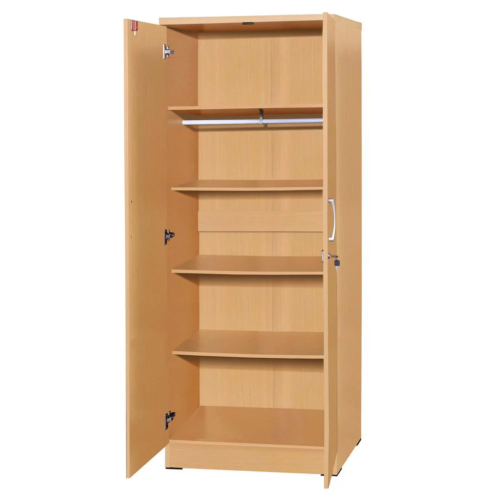 Better Home Products Harmony Two Door Armoire Wardrobe with Mirror Beech (Maple)