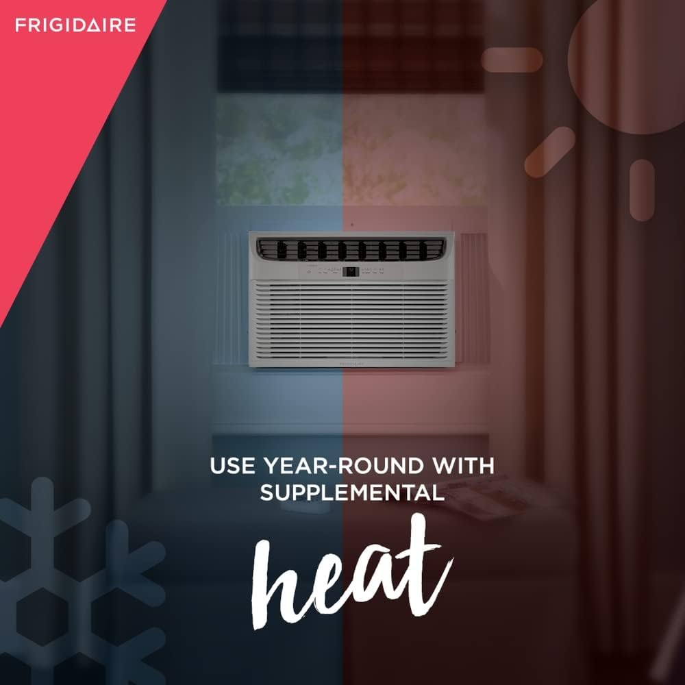 Frigidaire Window-Mounted Slider Casement Air Conditioner, 8,000 BTU, in White