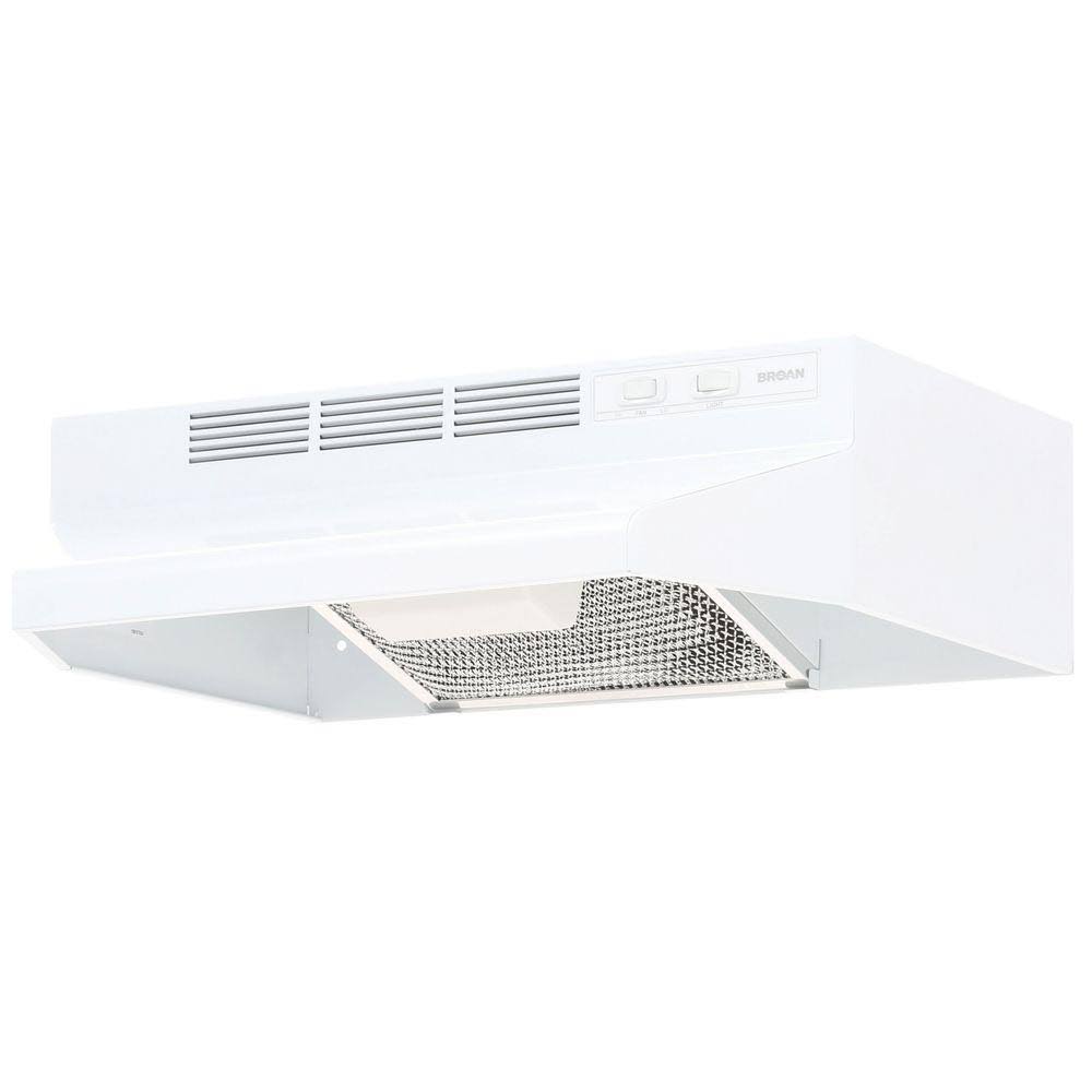 Broan Ventless Under Cabinet Range Hood, White, 21