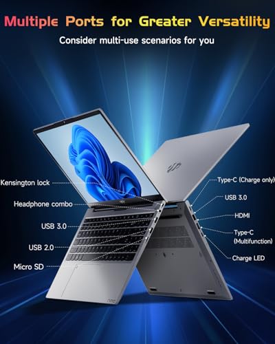NIMO 15.6 IPS-FHD-Laptop, Intel Pentium 4 Cores N100 8GB RAM 128GB SSD Backlit Keyboard Fingerprint (Beat to i3-1115G4 Up to 3.4GHz) Computer for Student-Home WiFi 6 BT5.2 Win 11