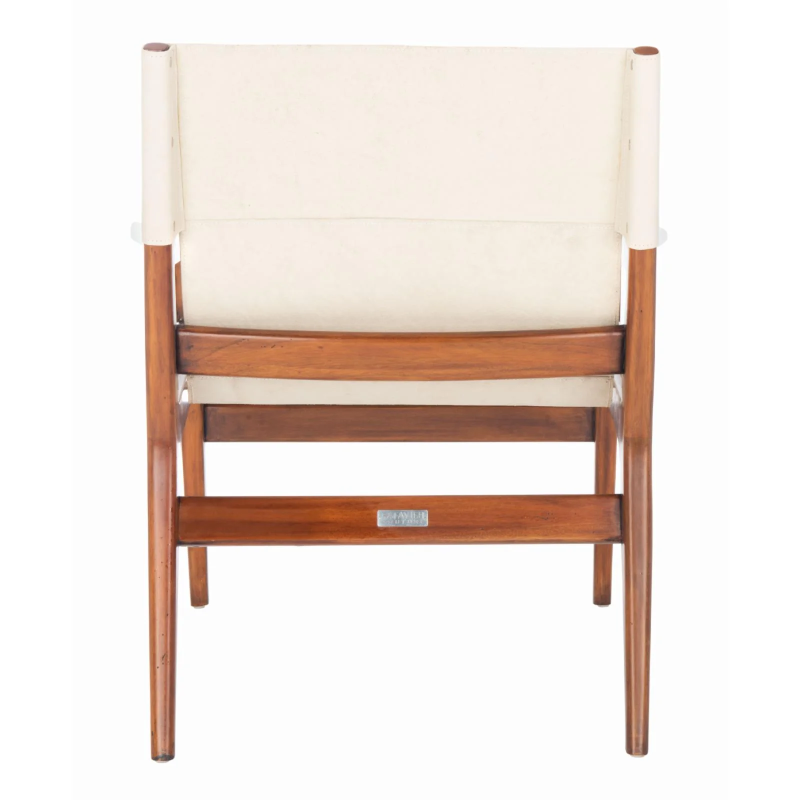 SAFAVIEH Couture Culkin Modern Leather Solid Sling Chair, Brown
