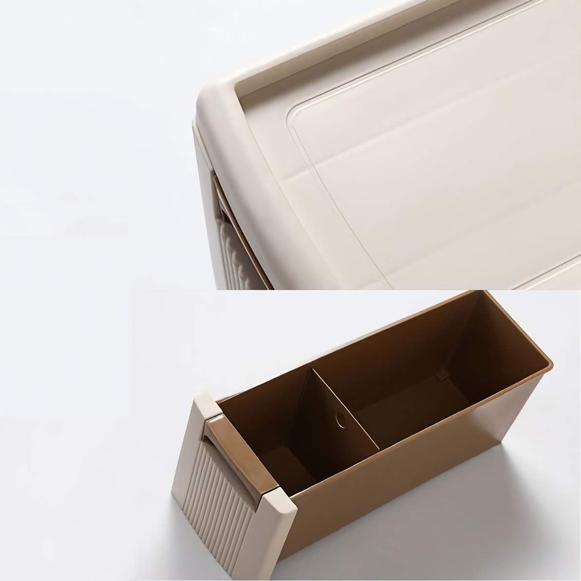 Feibrand 5 Storage Drawers Rolling Cart Organizer Plastic Drawers Unit on Wheels Tower Narrow Slim Container Cabinet for Bathroom Bedroom 17.7 x 7 x 38.8 Inches