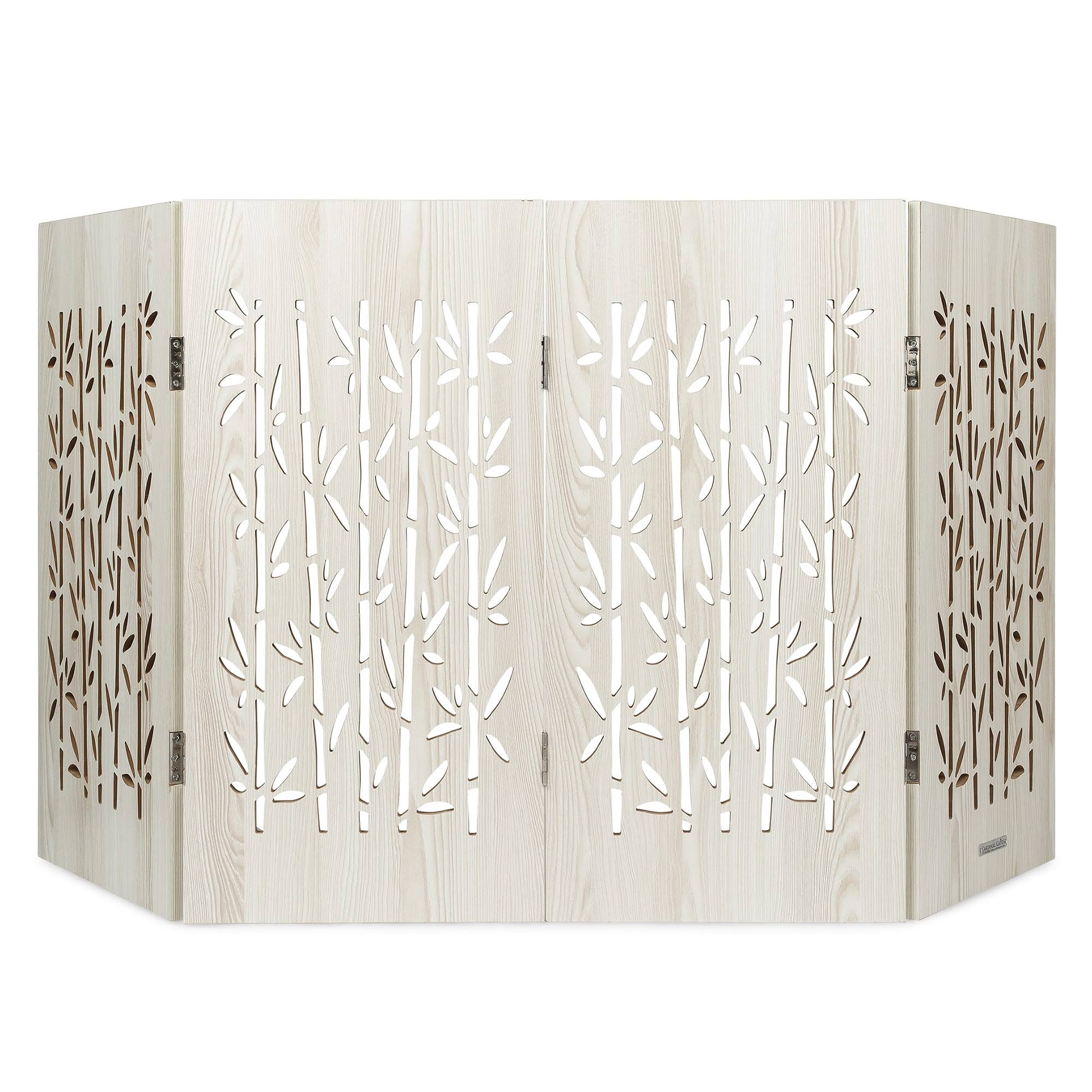 Cardinal Gates Decorative Freestanding Pet Gate, Aspen Bamboo