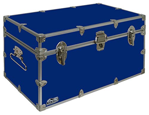 C&N Footlockers - Large Undergrad Storage Trunk - Made in the USA - Only STEEL Footlocker on Amazon - Durable Chest with Lid Stay - 32 x 18 x 16.5 Inches (Lime Green)