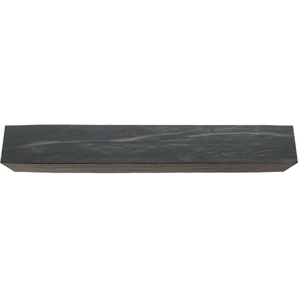 Ekena Millwork BMRW3C0080X060X096ES 8x22W x 6x22H x 8&L 3-Sided (U-beam) Riverwood Endurathane Faux Wood Ceiling Beam, Aged Ash