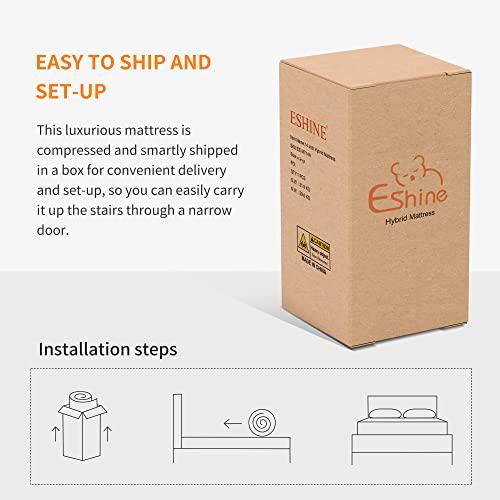 Split King Adjustable Bed Frame with Mattress - 14” Luxury Hybrid Mattress, Smart APP Contorl, Massage, Zero Gravity, Anti-Snore, 5 Minutes Installation, Head and Foot Incline, Medium Soft, Split King