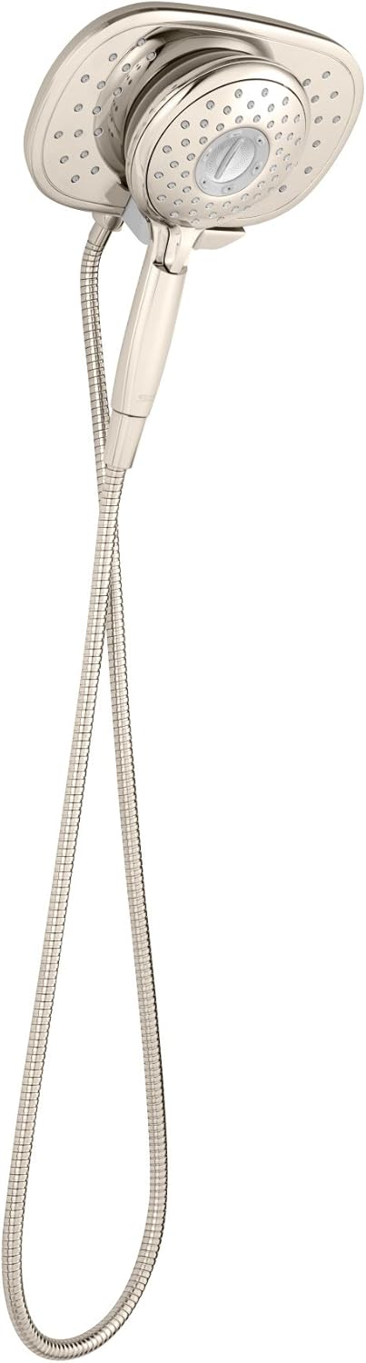 American Standard 9035254.295 Spectra Plus Duo 4-Function 2-In-1 Shower Head, 2.5 GPM, Brushed Nickel