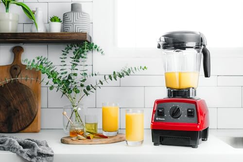 Vitamix Explorian Blender, Professional-Grade, 64 oz. Low-Profile Container, Red (Renewed Premium)