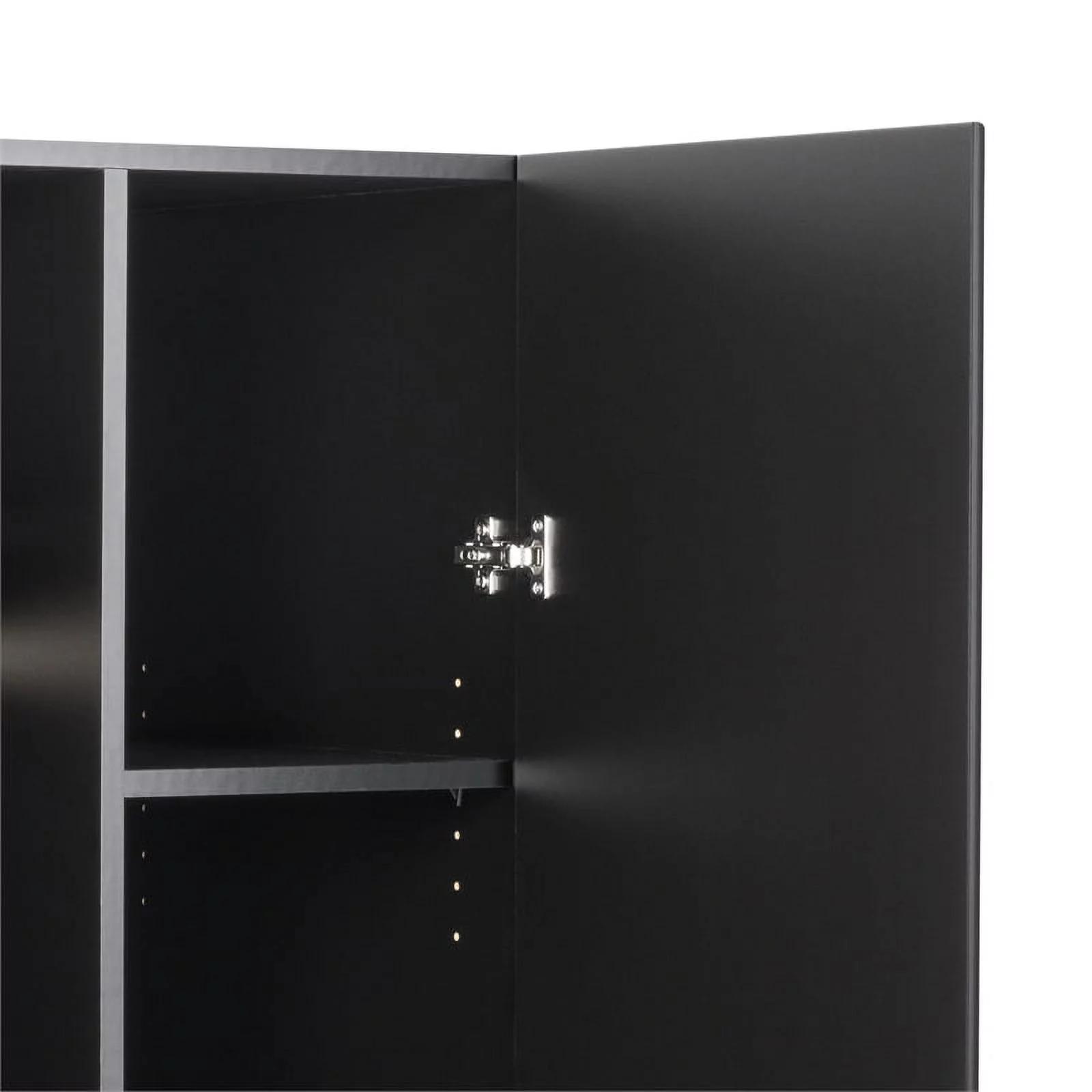Prepac Elite 32" Storage Cabinet Armoire, Black Storage Cabinet, Linen Cabinet, Wardrobe Cabinet with Hanging Rail and Shelves 21" D x 32" W x 65" H, BESW-3264-K