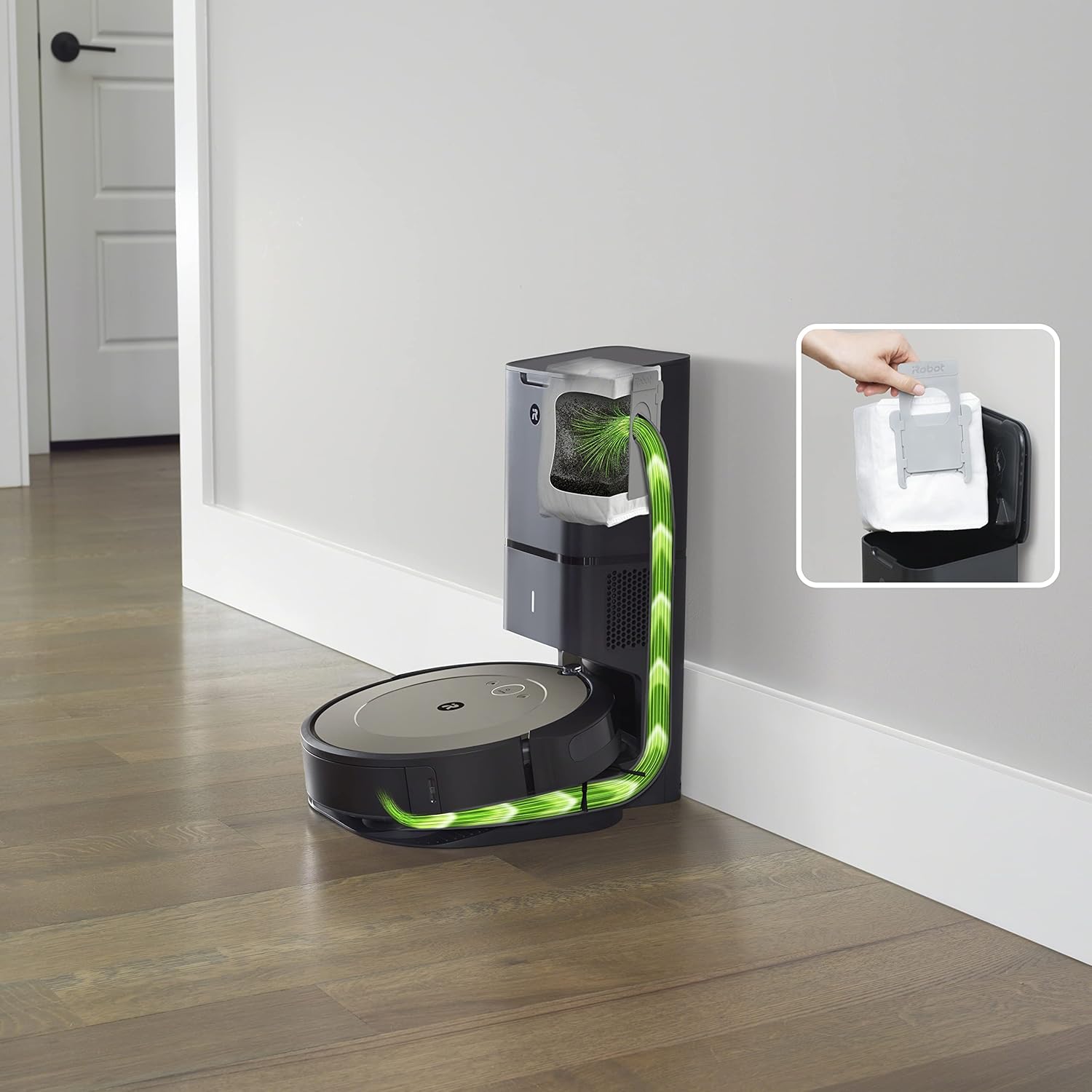 iRobot Roomba i1+ (1552) Wi-Fi Connected Self-Emptying Robot Vacuum, Ideal for Pet Hair, Carpets