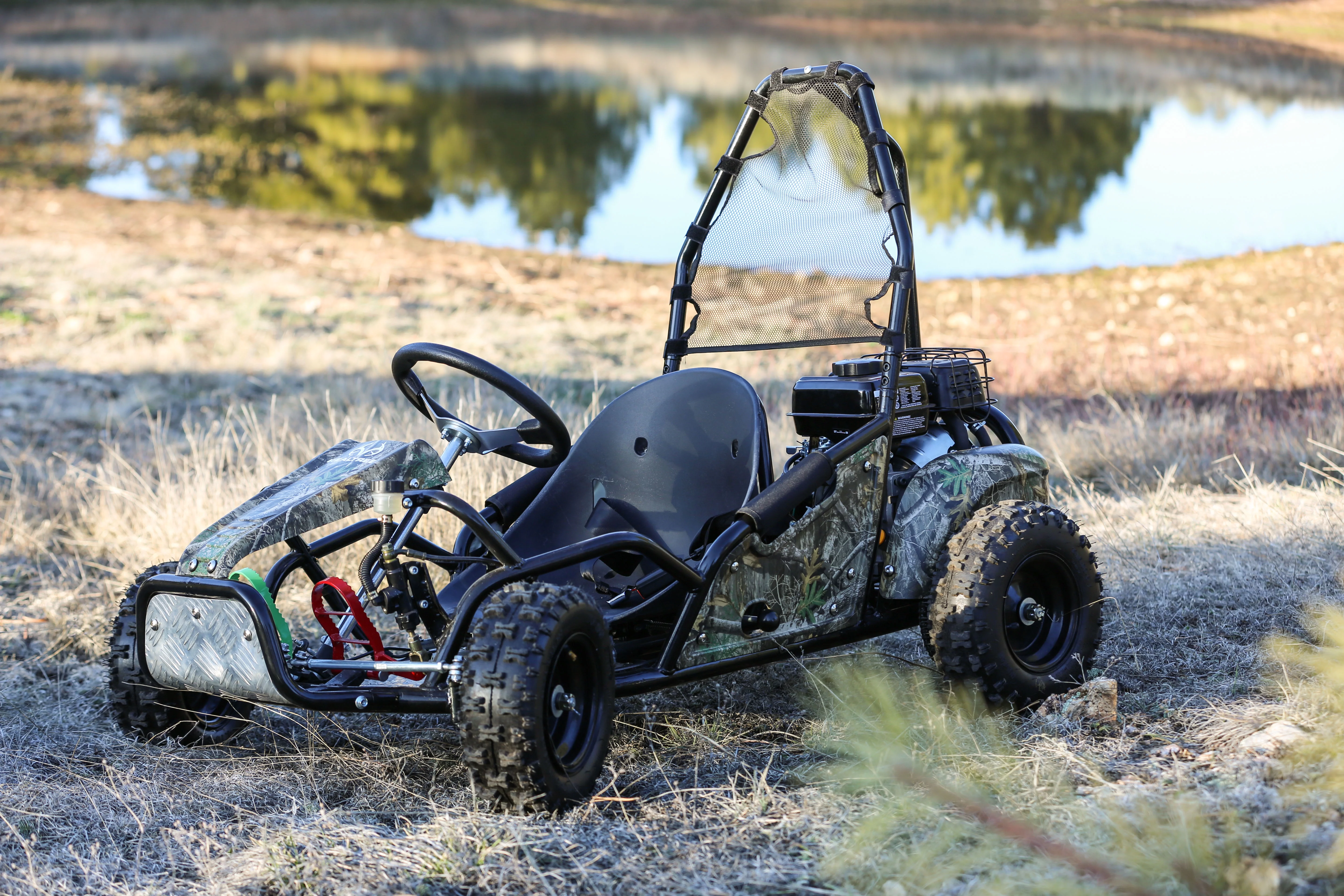 Realtree RTK100 Gas Powered 98cc Camo Power Ride-On Go Kart