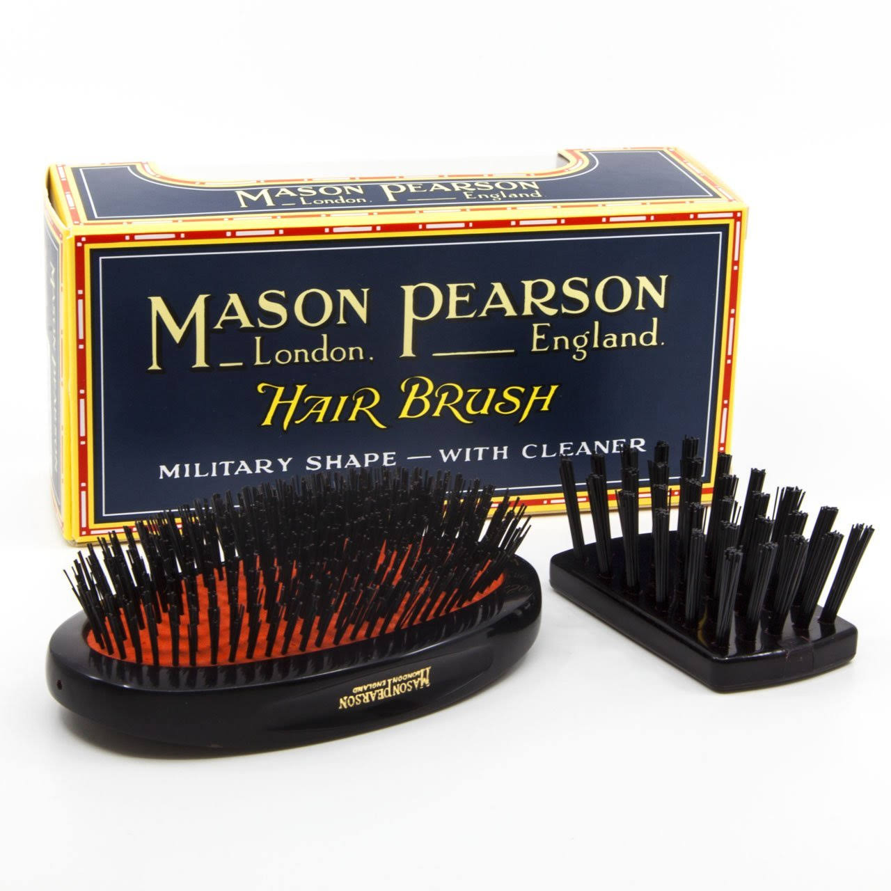 Mason Pearson - Boar Bristle - Large Extra Military Pure Bistle Large Size Hair Bush (Dark Ruby) 1pc