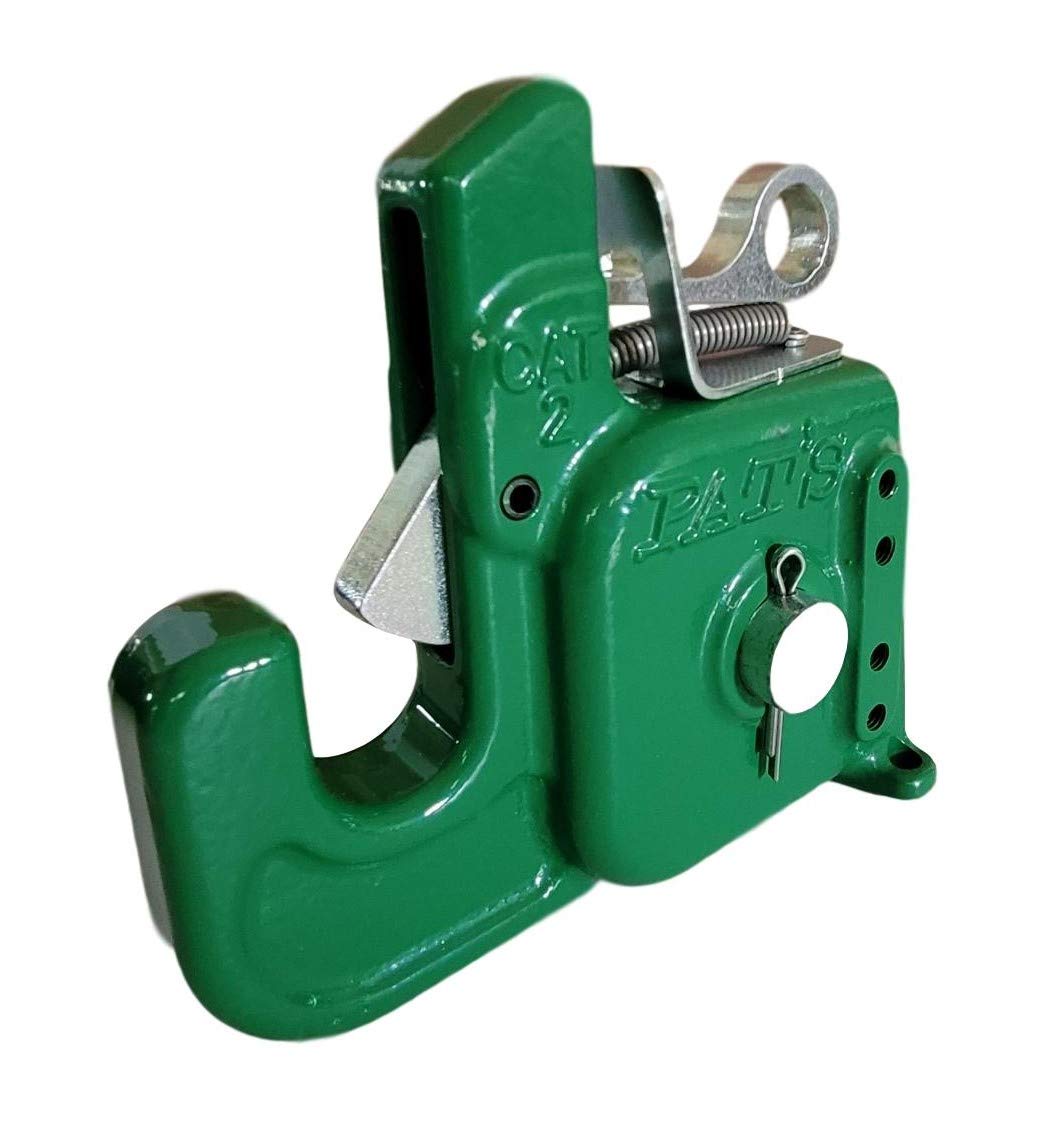 Pat's Easy Change with Stabilizer Bar - Best Quick Hitch System On The Market – Flexible, Durable and Affordable (Green CAT #2)