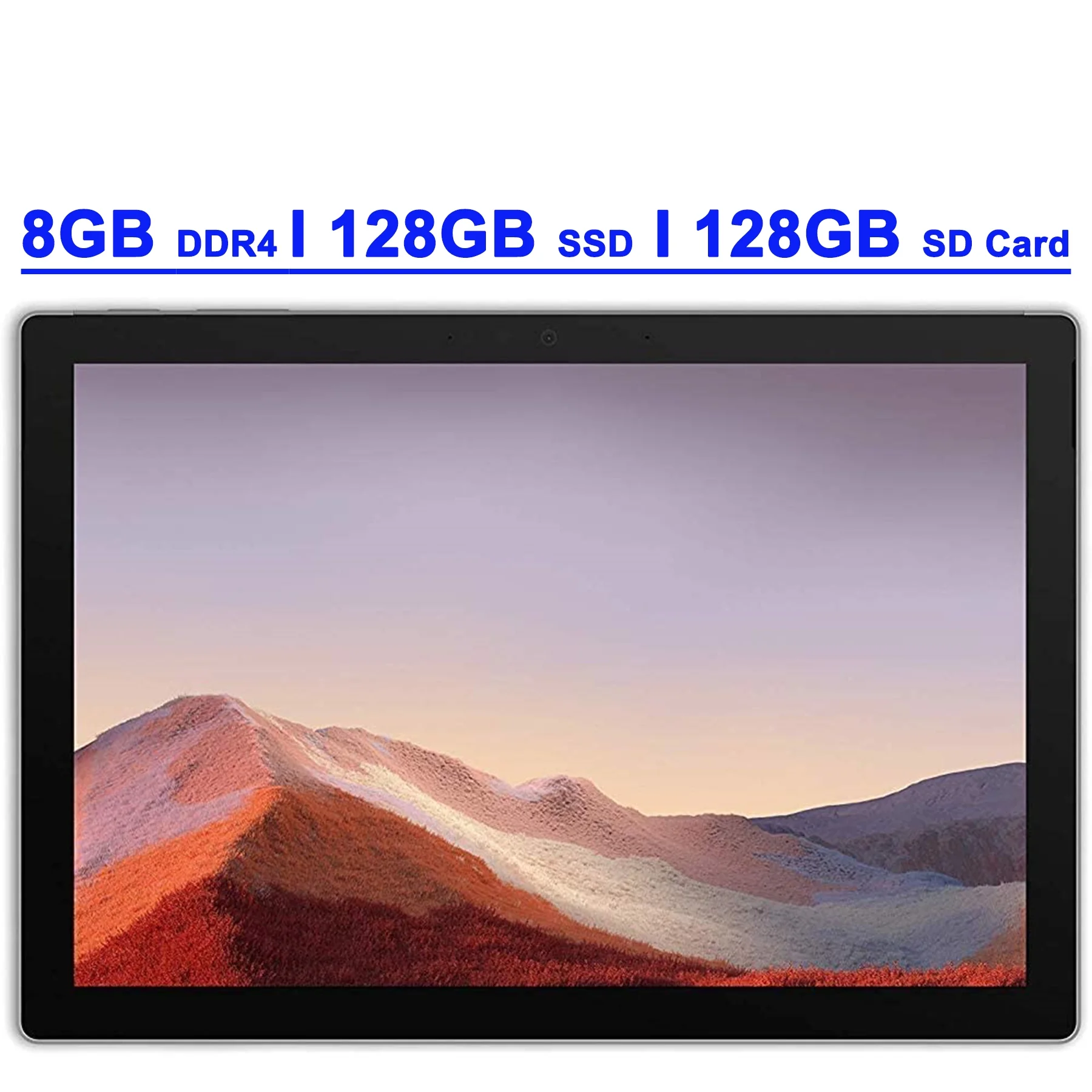 Microsoft Surface Pro 7 Premium 2-in-1 Laptop 12.3” Pixelsense Touchscreen 10th Gen Intel Quad-Core i5-1035G4 8GB DDR4 128GB SSD + 128GB SD Card Intel Iris Plus Graphics USB-C Win10 Silver