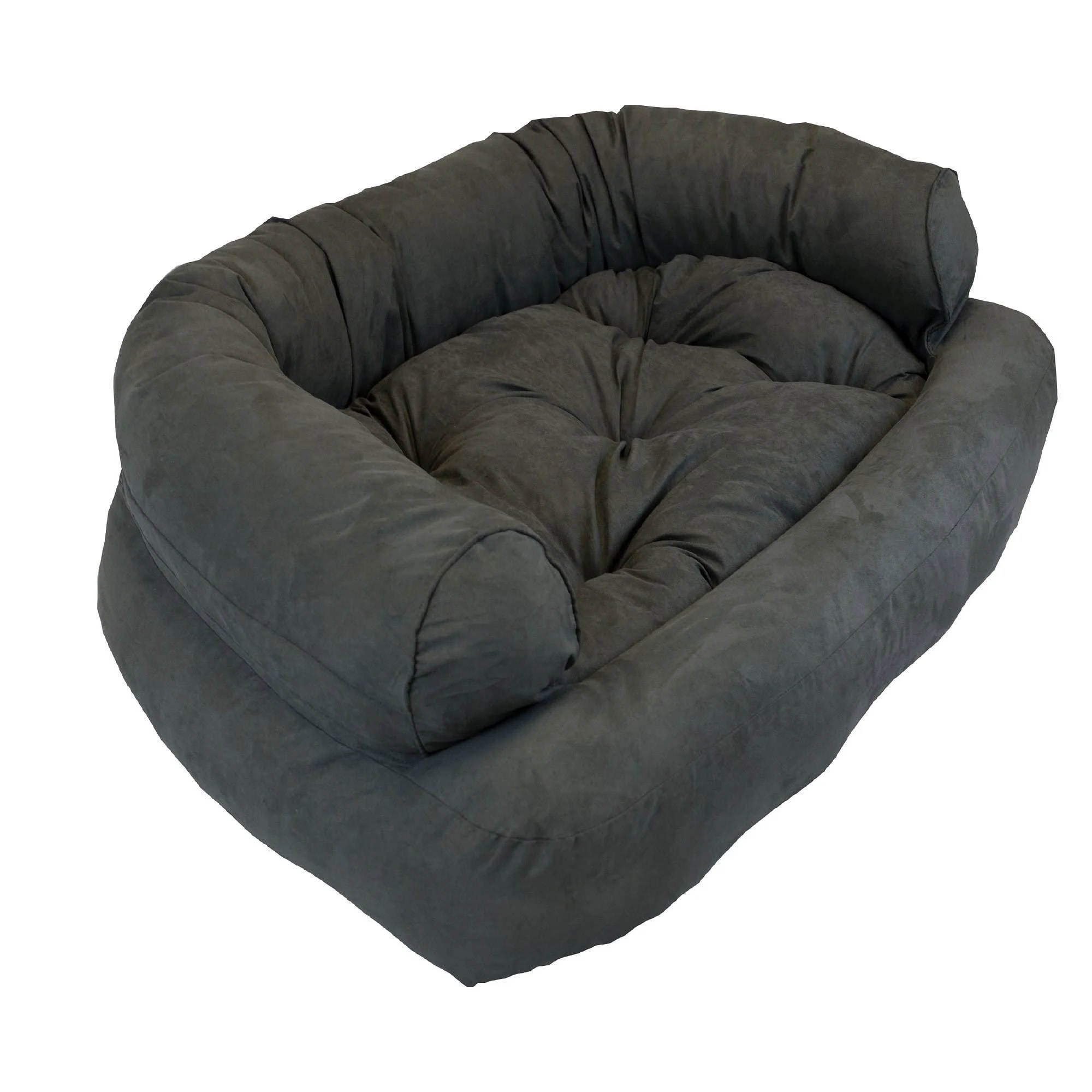 Snoozer Overstuffed Luxury Pet Sofa Large Anthracite
