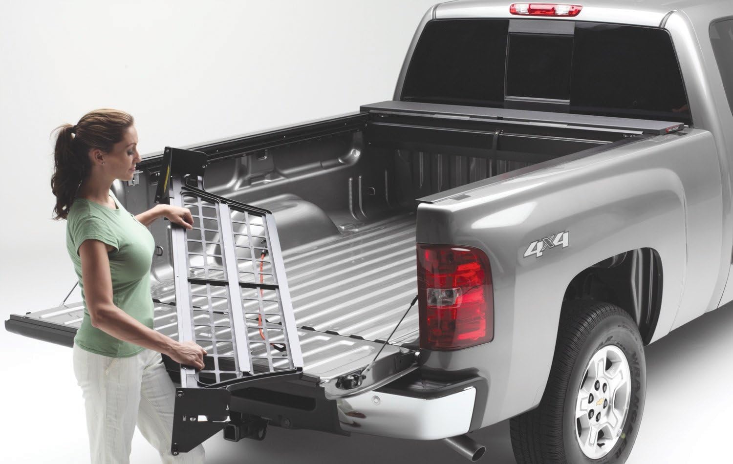 Roll-N-Lock CM262 Cargo Manager Rolling Truck Bed Divider For Use Only w Covers Cargo Manager Rolling Truck Bed Divider